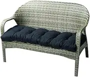 Outdoor Garden Swing Sofa Seat Cushion Thick Rectangle Mat Pad 2 Seater Indoor/Outdoor (130x50cm)