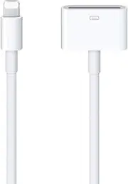 [Apple MFi Certified] Lightning to 30 Pin Adapter for iPhone, 8 Pin to 30 Pin Charging and Data Transfer Converter Compatible with iPhone 14 13 12 11 Xs X 8 7 6 5 4 iPad iPod - No Audio Support(White)