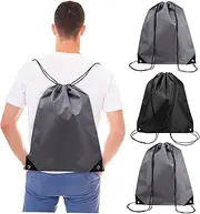 minkissy 4 Pcs Drawstring Sports Bags Large Capacity Storage Backpacks for Gym Hiking and Camping Durable Design Easy Open and Close Drawstring Closure for Men and Women
