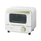 Toffy K-HTS1 Mini Toaster Oven Slim Bread Maker Timer Heat Control White AC100V