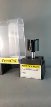 Router Bit- 21mm Straight 2 F Bit 1/4" Shk (TruaCuT)