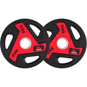 METEOR 5kg Urethane Weight Plates - 50mm Olympic Weightlifting Plates for Olympic Barbells (1 Pair)