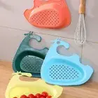 Drain Water Basket Filter Storage Shelf Dish Storage Drying Rack Kitchen Tools