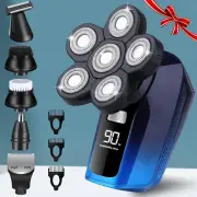 Head Shaver for Bald Men,6 in 1 Bald Head Shavers for Men Cordless,Waterproof We