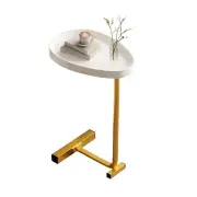 NNETM Elevate Your Living Area with a Stunning C-Shaped End Table