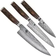 Kai Shun Premier 3 Piece Chefs Kitchen Knife Set, Stainless Steel, TDMS300