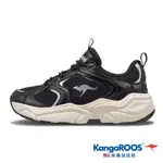 【KANGAROOS 美國袋鼠鞋】女 SWING 3 奶霜老爹鞋(黑- KW31780)