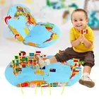 3D Wooden World Map Flag Matching Puzzle Geography Toy Foldable World UTW