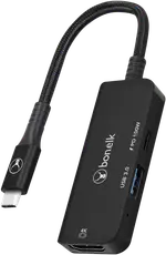 Bonelk Long-Life 3in1 Multiport Hub (Black)