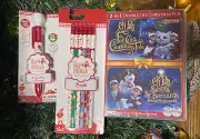 Elf On The Shelf Christmas Set (Pencils Color Pen Stamp DVD) STOCKING STUFFERS