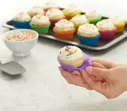 Silicone Muffin Liners Reusable Cupcake mold 24 Pack Baking Cups