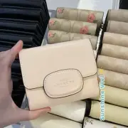NWT Coach Eliza Small Wallet Leather Silver/Blush CT985