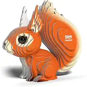 EUGY 083 Squirrel 3D Puzzle - 36 Piece Eco-Friendly Educational Toy Puzzle for Boys, Girls & Kids Ages 6+