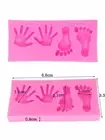 Baby Feet Hands Print Silicone Mould Fondant Gum Paste Sugar Cake Soap Resins