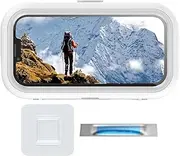 Shower Phone Holder Waterproof - Water Resistant Phone Holder | Anti Fog 360 Degree Adjustable Adhesive Stand for 7inch Cellphones Bathtub Bath Pool Home Men Women