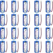HOUYIBO 20PCS ER18505 3.6V 4000mAh PLC Battery A Size with 2.0 White Plug Non-Rechargeable Lithium Battery
