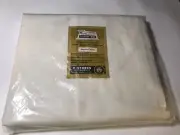 Vintage V-Stores Fine Muslin Ivory Fitted Sheet for Double Bed New