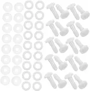 Vaguelly 20 Sets DIY Doll Joints Versatile Replacement Parts for Dolls Joints and Puppet Making and Projects