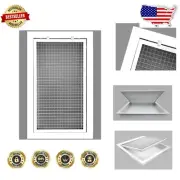 Durable 6" x 16" Aluminum Eggcrate Air Filter Grille for High Airflow Efficiency