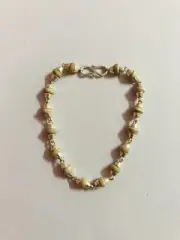 Handmade Pure Silver Lord Krishna LADDU GOPAL Necklace Tulsi Mala White F/S