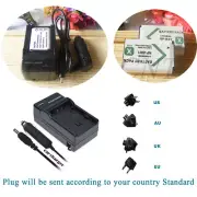 2x 1240mAh NP-BX1 Battery + Charger for Sony Cyber-Shot DSC-RX100 VII HDR-AS15