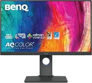 BenQ PD2705Q 27 inch 2K QHD Monitor for Mac, Commercial/Graphics Design, Video Editing, USB-C, 100% sRGB/Rec.709, Display Pilot, KVM, Low Blue Light, Flicker-Free, IPS, ICCsync, Black