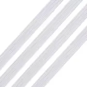 2m White Flat Braided Elastic 3mm Masks Sewing AUSSIE SELLER