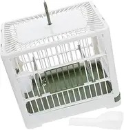 Totority Portable Bird Travel Cage for Parrots Compact and Foldable Design for Parakeets and Small Birds Breathable Mesh Easy to Carry and Clean with Stand