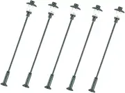 5pcs Miniature Lamp Models DIY Sand Table Street Light Adornments for Doll House Decor Garden Decoration Stable Flat Bottom for Miniature Landscape Scenes