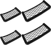 GANAZONO 4pcs Car Net Pocket Holder Vehicle Storage Mesh Bag for Phone and Interior Accessories Versatile Car Organizer for Secure and Stable Storage