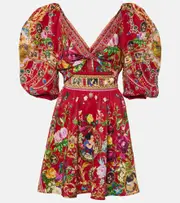 [Camilla] Camilla x Disney® linen and silk minidress AU 8 red