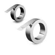 Dymo Non-Adhesive Tape 12mm 10pk - Aluminum