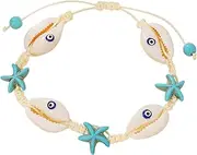 [Generic] Ankle Bracelets For Women | Handmade Waterproof Beach Bracelet Sea Shell Jewelry,Women's Fashion, Stylish Handmade Products For Festival, Cruise, Party