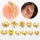 Ear Cuff Clip on Earrings Non Piercing Hoop Tragus Helix Cartilage Top Upper Ear