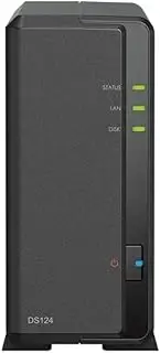 1-Bay NAS with Expandable Storage Capacity, Ethernet Connection, Ideal for backups and Remote Data Access.
