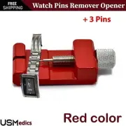 Adjustable Watch +3 Pins Remover Opener Blue Band Spring Bars Strap Repair Tools