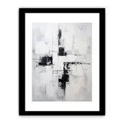 Black Abstract Framed Art Framed print Art Poster