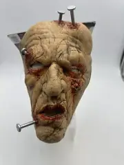 Nailed Mask Suit Yourself Halloween Scary New W/ Tags Nail Head Front Face Mask