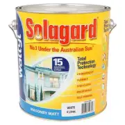 Wattyl Solagard Exterior Paint Masonry Matt WHITE BASE 4L