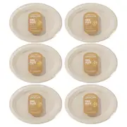 180pc Lemon & Lime Eco-Friendly/Biodegradable Disposable 26cm Oval Plate Natural