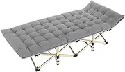YVYKFZD Camping Cots for Adults, Portable Folding Camping Bed, Sleeping Cots with Cushion and Carry Bag, for Camping Tent Outdoor Travel, Supports 330 lbs (Color : C, Size : 190x68x36cm)