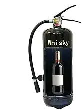 Wine Bottle Fire Extinguisher | Fire Extinguisher Bar Wine Storage Holder | Creative Iron Whiskey Coffee Storage Box Bar Decoration for Christmas Souvenir Decor