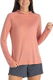 [Free Fly] Women's Lightweight Hoodie II - UPF 20+ Sun Hoodie, Light Weight Hoodies for Women, Summer Essentials Hoodie