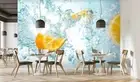 3D Water Orange Wallpaper Wall Mural Removable Self-adhesive 132