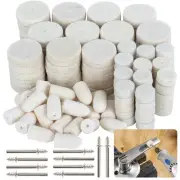 145PCS Wool Felt Polishing Pad - Felt Buffing Pad Wool Polishing Bits Buffing...