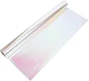 LALAFINA DIY Floral Paper Wrapping Cellophane 50m Roll Unique Design for Art Craft Bouquet Wrapping Supplies