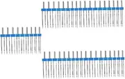 OHPHCALL 5sets Sewing Machine Supplies Twin Needles Knitting Needles Set for Quilting Sewing and Crafts 9pcs*5