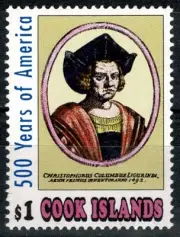Sellos Cook 1990 500 años Discovery Descubrimiento América Columbus yvert 1018