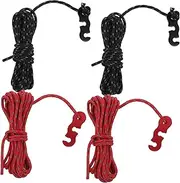 HONMEET Aluminum Polyester Camping Lanyard Tent Rope Buckle Strong Outdoor Tent Fixing Strap