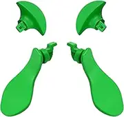 4 Pcs Back Paddles for PS5 Edge Controller, Interchangeable Metal Rear Paddles,Metallic Rear Paddles Trigger Buttons Replacement Parts for PS5 Edge Controller (Green)